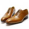 Handmade Oxford Men's Shoes Genuine Leather Lace-Up Casual Business Work Formal Dress Shoes Comfortable High Quality