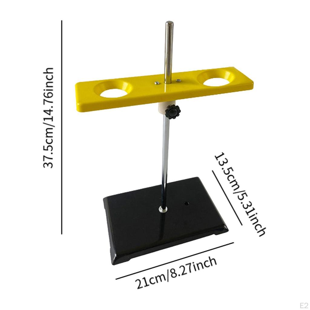 Chemistry Lab Stand Funnel 2 Holes Practical Easy To Install Sturdy Multipurpose Removable