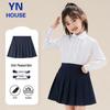 Girls' Pleated Skirt with Safety Shorts
