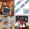 W89C Snowflake Bulletin Board Boarder Scalloped Border Trims for School Decoration