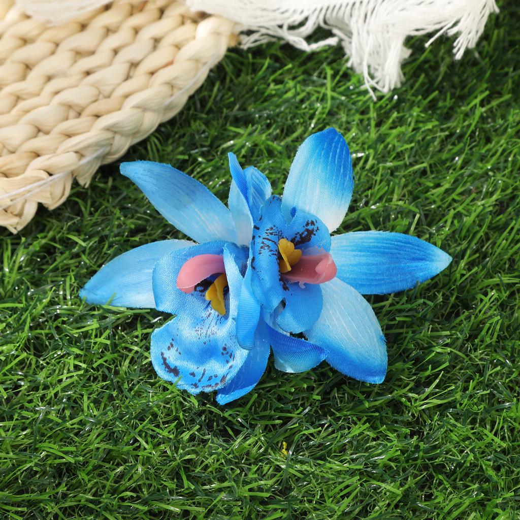 Orchidėjų Gėlių Plaukų Sagtys Bohemiška Maža Plaukų Sagtis Vestuvinė Sagtis Paplūdimio Vestuvių Gėlė Moteriška Šventinė Plaukų Sagtis Plaukų Aksesuarai