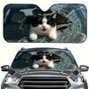 1Pcs Playful Design Car Windshield Sun Shade, For SUV RV, With 4 Free Suction Cups, Easy Installation, Interior Sunshade