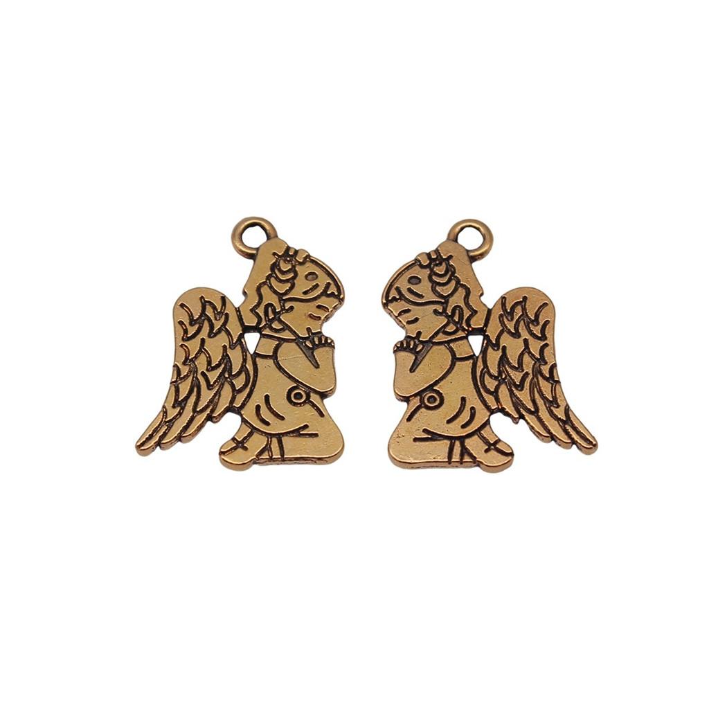 Angel Charms Alloy Fairy Pendants For Religious Holiday Jewelry Making
