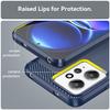 For Xiaomi Redmi Note 12 4G TPU Phone Cover Brushed Carbon Fiber Texture Drop Protection Phone Case