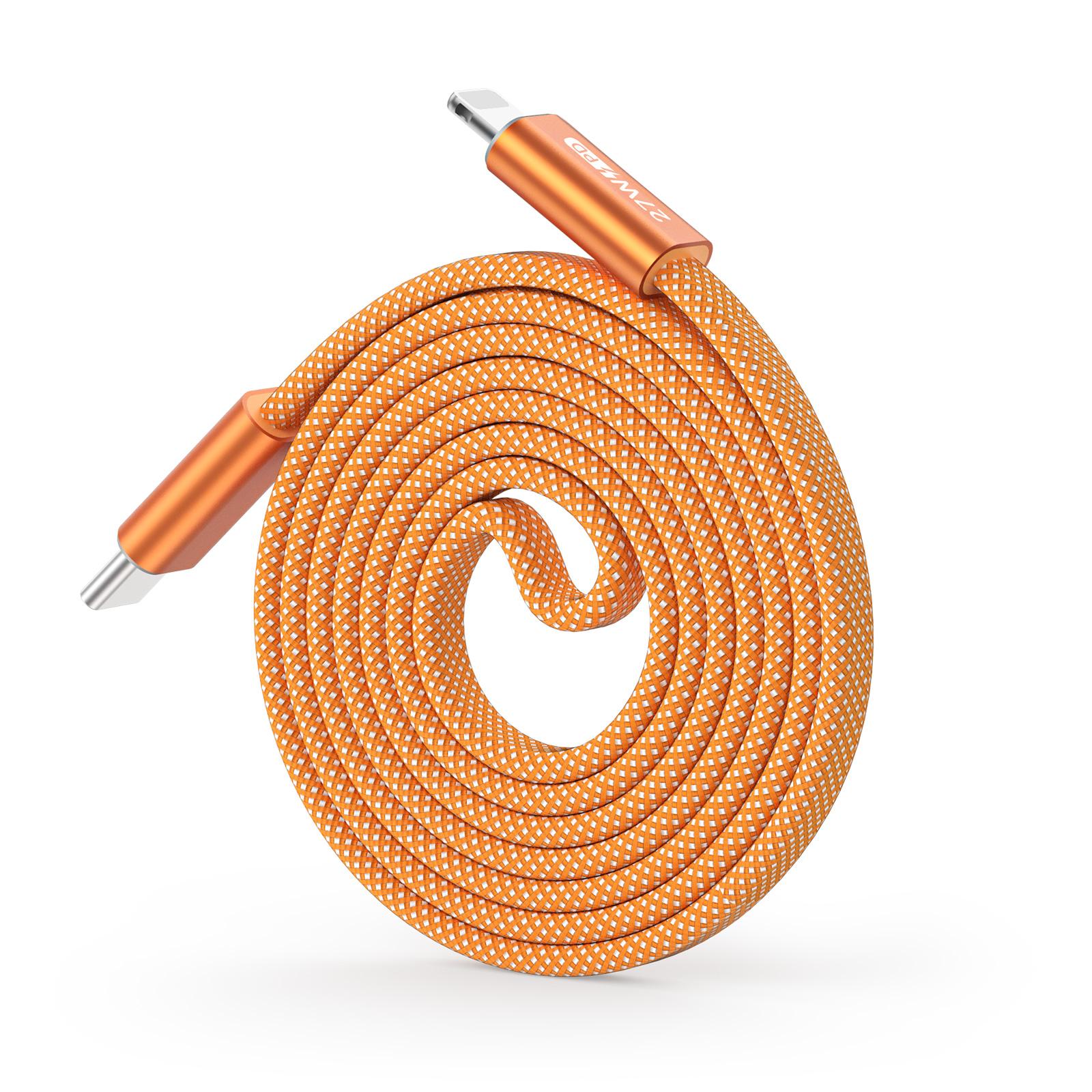 27W USB-C To Lighting 1m DUX DUCIS AUTO Series 27W USB-C To Lightning 1m Aluminum-Alloy Magnetic Coiled Cable