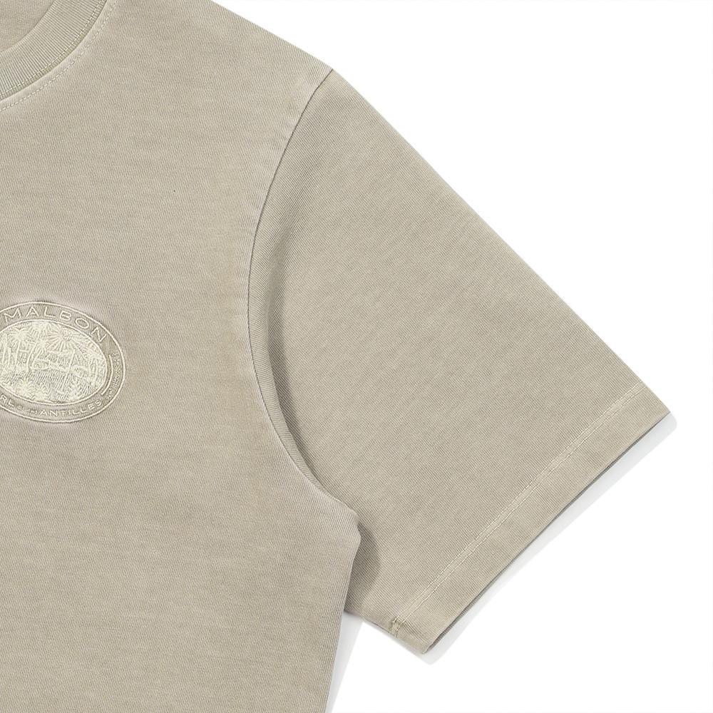 MALBON GOLF Antilles Pigment Round T-Shirt Khaki