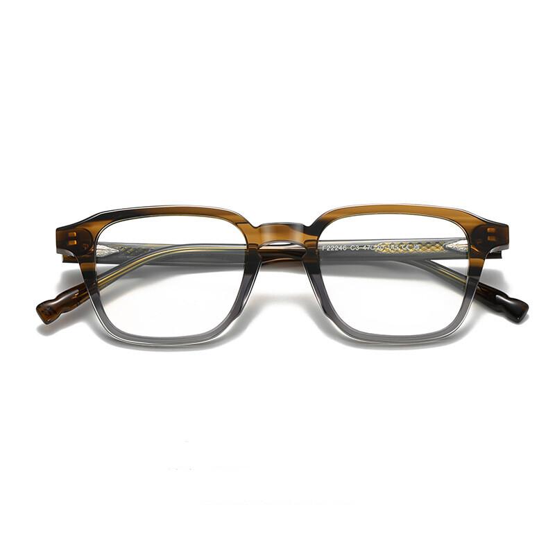 New Acetate Reading Glasses Men Women Anti Blue Ray Ultralight Presbyopia Small Square Optical Glasses