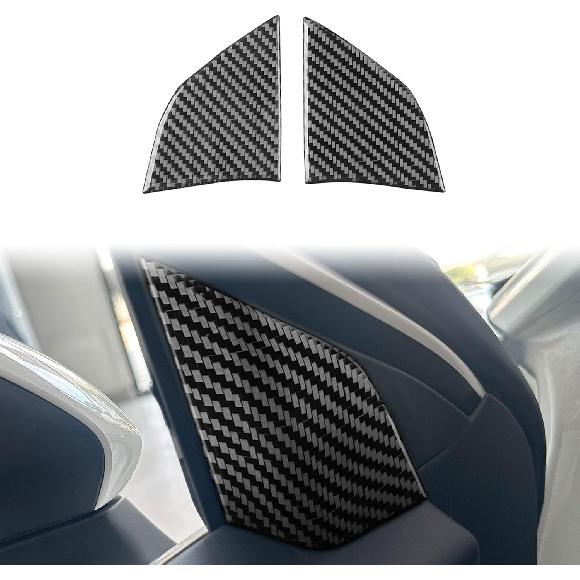 for Toyota Camry 2025-2026 Accessories A-Pillar Window Trim 2PC | Real Carbon Fiber, for Toyota Camry 2025 2026, Interior Trim Cover, Soft Thick