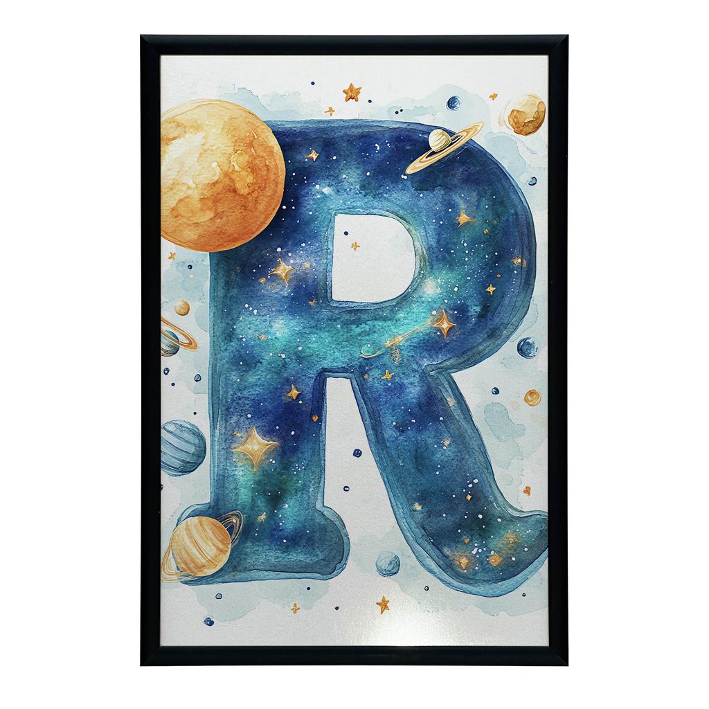 Plakat "R" W Planetarnym Świecie Plakat "R" W Planetarnym Świecie, 70X100 Cm, Bez Ramy, Papier Matowy 230 Gsm