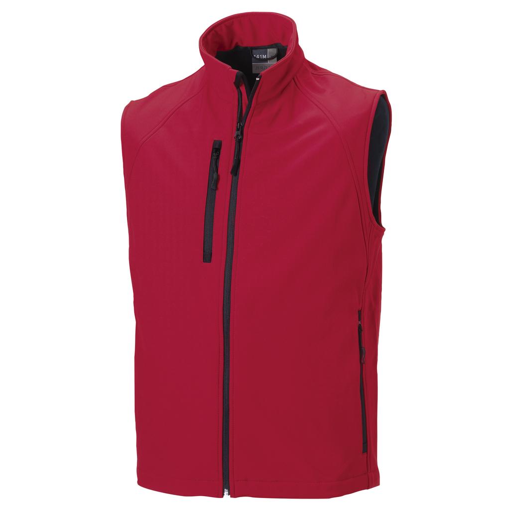 Russell Mens 3 Layer Soft Shell Vest Jacket