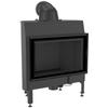 Steel Fireplace KRATKI NADIA 12 kW Ø 200 Black Thermotec