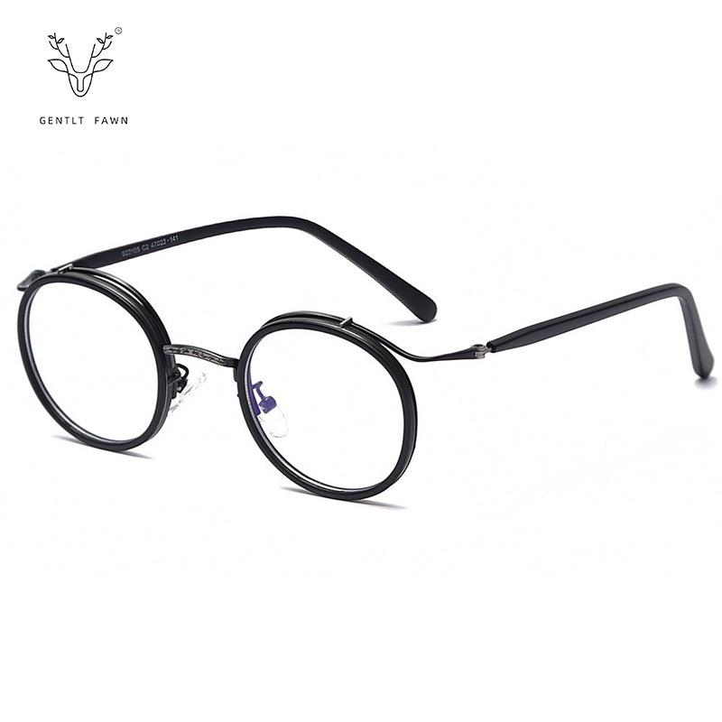 

S22105 ретро круглая оправа персонализированная защита от синего света простая оправа для очков мужская