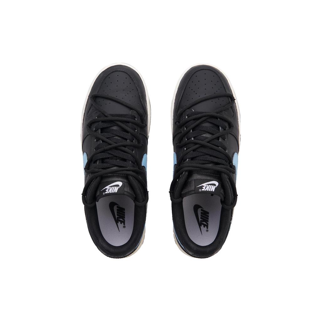 Nike Dunk Black Blue Track Abrasion Resistant Abrasion Resistant Low Top Skateboard Shoes Unisex Black White Blue HF5441-100(Team734-)