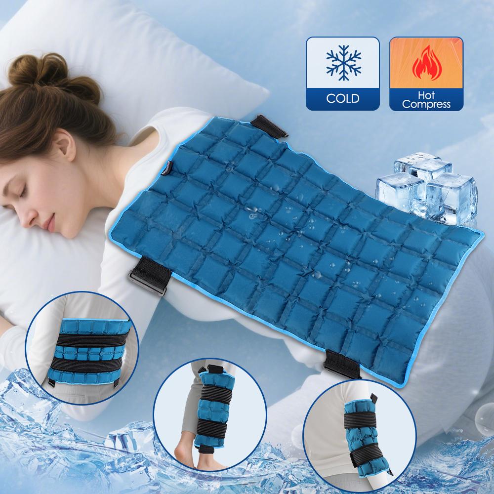 Compressa fredda/calda polimerica Riutilizzabile Borsa del ghiaccio freddo per compressione del ginocchio Supporto per lesioni lievi Assistenza infermieristica post-operatoria Rinfrescante