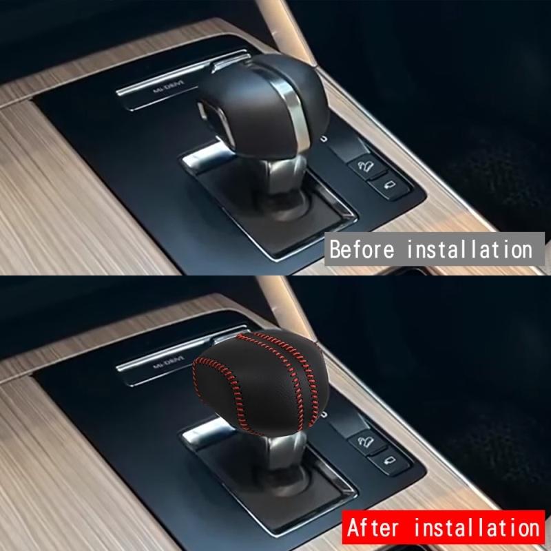 LHD RHD For Mazda CX-60 CX60 CX-80 CX 80 CX 90 -2024 Car leather gear Head Knob Gear Shift Collars Handbrake Grip Cover