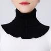 Neck Women's Head Autumn and Winter Warm Neck Cover Cervical Vertebrae with Decorative Fake Collar Knitted High-necked Wool Collar