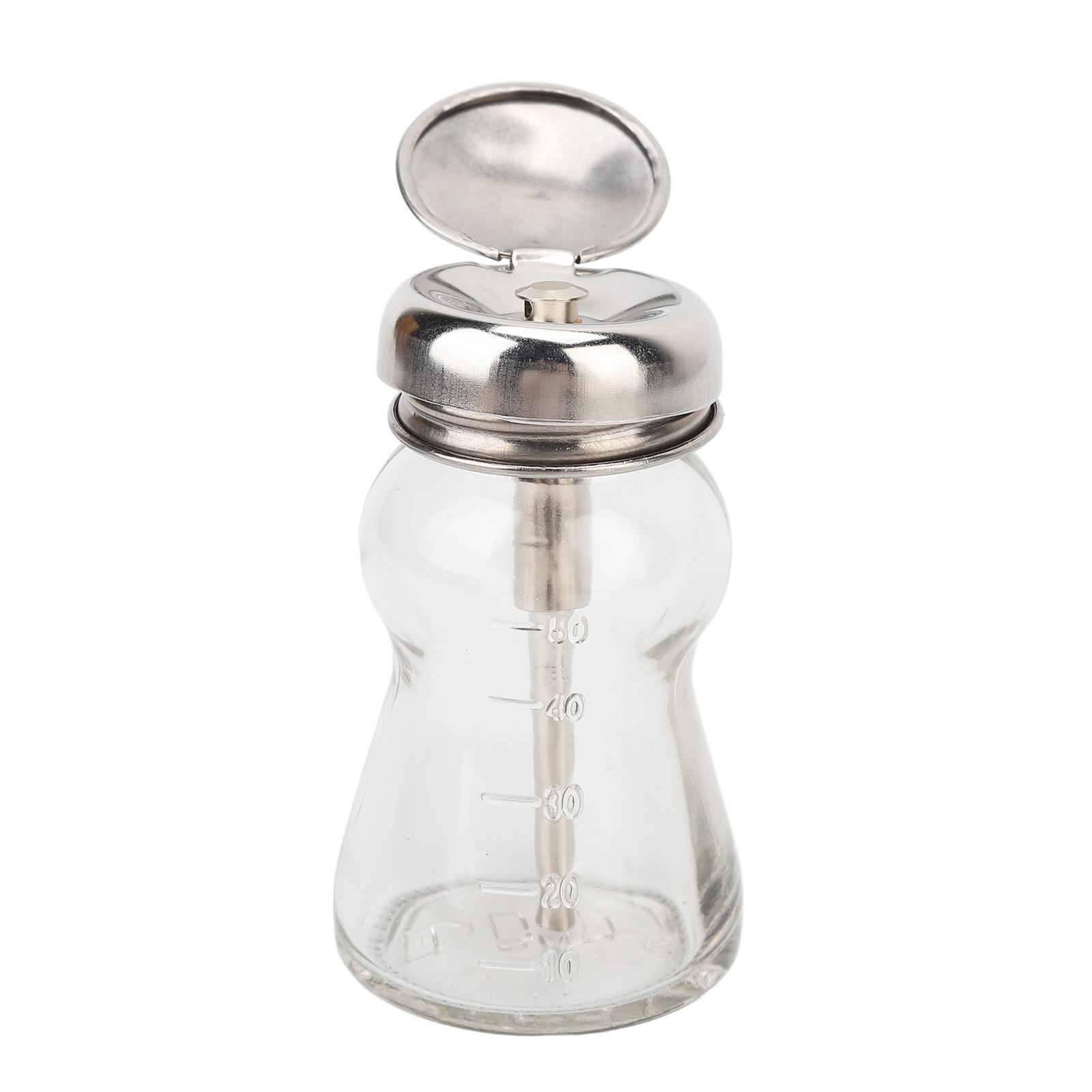 

60 мл Дозатор для снятия лака с ногтей Пустой стеклянный флакон с медным сердечником Портативный макияж