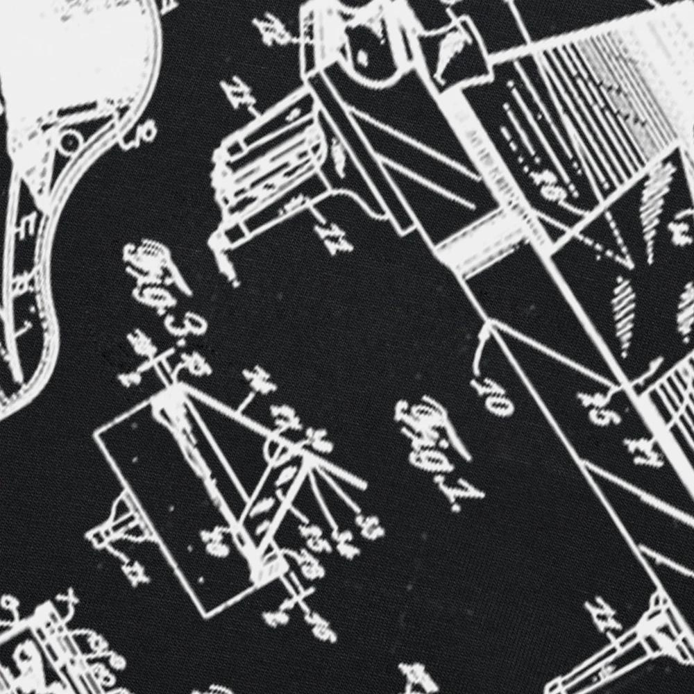 Grand Piano Old Vintage Patent Pianist Drawing T Shirts Summer Cotton Streetwear Short Sleeve Musical Instrument Gifts T-shirt