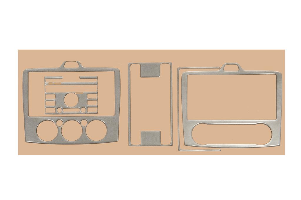 

AC/Clima Panel Overlays (Mini-set, Aluminum) for Ford Focus II 2005-2008