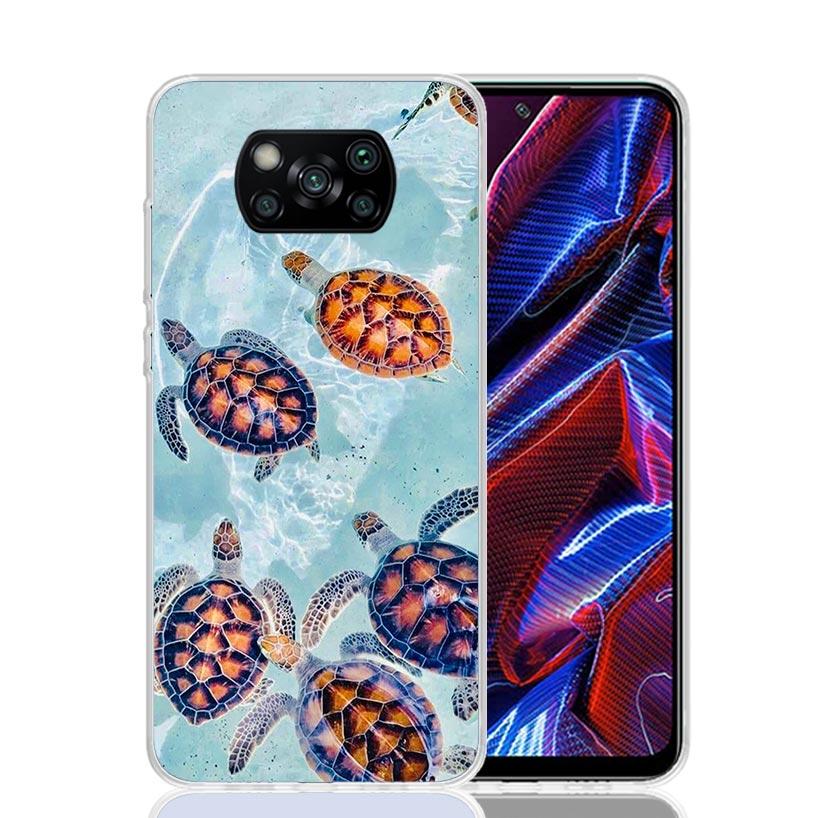 Blue Wood Seashells Sea Star Phone Case For Xiaomi Poco F7 Ultra X7 X6 Pro X5 Redmi 15 15C 13 13C 12 12C 10 10A 10C 9 9A 9C 9T S