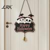 Festive Entrance Hanging Bell Halloween Cute Witch Hat Ghost Door Sign, Wooden Decoration, Pastel Party Supplies Doorbell Pendants for Indoor Outdoor