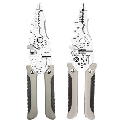 High Strength Carbon Steel Wire Stripper and Cutter with Ergonomic Handle Ideal for Electricians and DIY Enthusiasts
