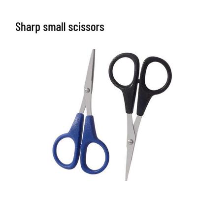 Stainless Steel Multi-Purpose Scissors for Eyebrow, Beard, Paper, Fabric, and Thread Trimming