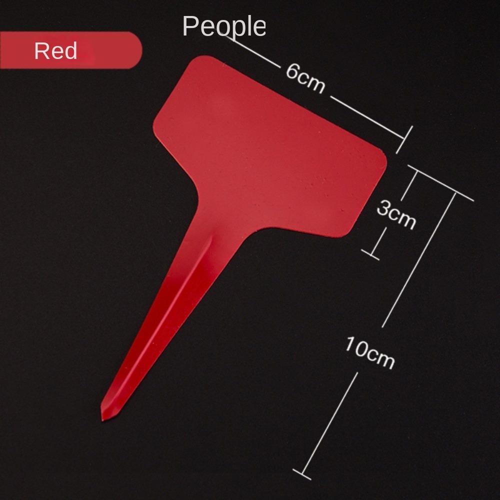 

100 ШТ ПВХ Садовые Бирки для Растений Маркеры Питомник Разноцветные Маркеры для Растений Бирки Садовое Украшение Водонепроницаемые красный