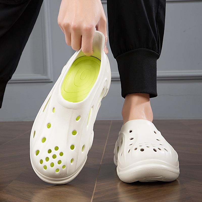 Size36~45 Summer Women Men Slippers Platform Outdoor Clogs Shoe Beach Sandals Male Soft EVA Indoor Home Slides Lovers Flip Flops