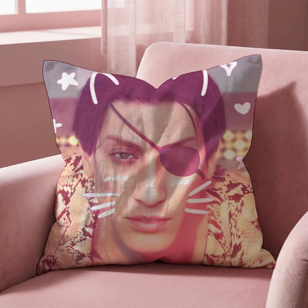 

Love G-Goro Majima Y-Yakuza Cushion Cover Multi-Scene Pillow Cover for Home & Car - Reversible, Soft & Durable for Daily Use 30cmx30cm