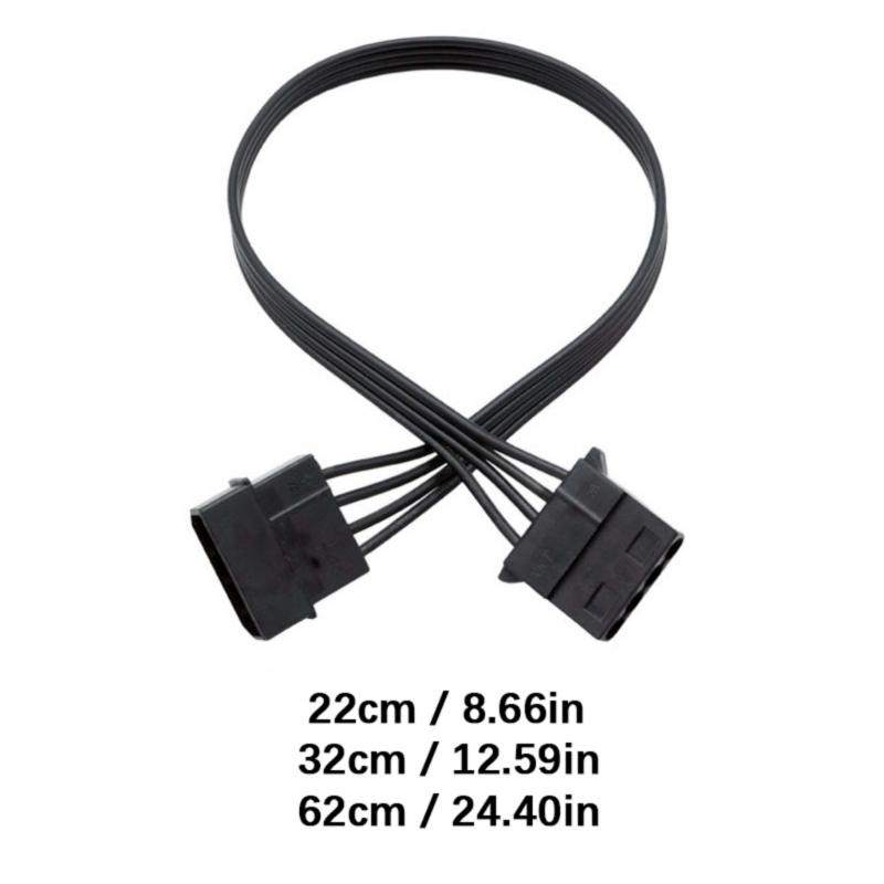 4 Pin PC Fan Hub 1 to 1 Way Internal Fan Power Supply Extension Cable CPU Cooling Cooling 4 PIN Motherboards Fan