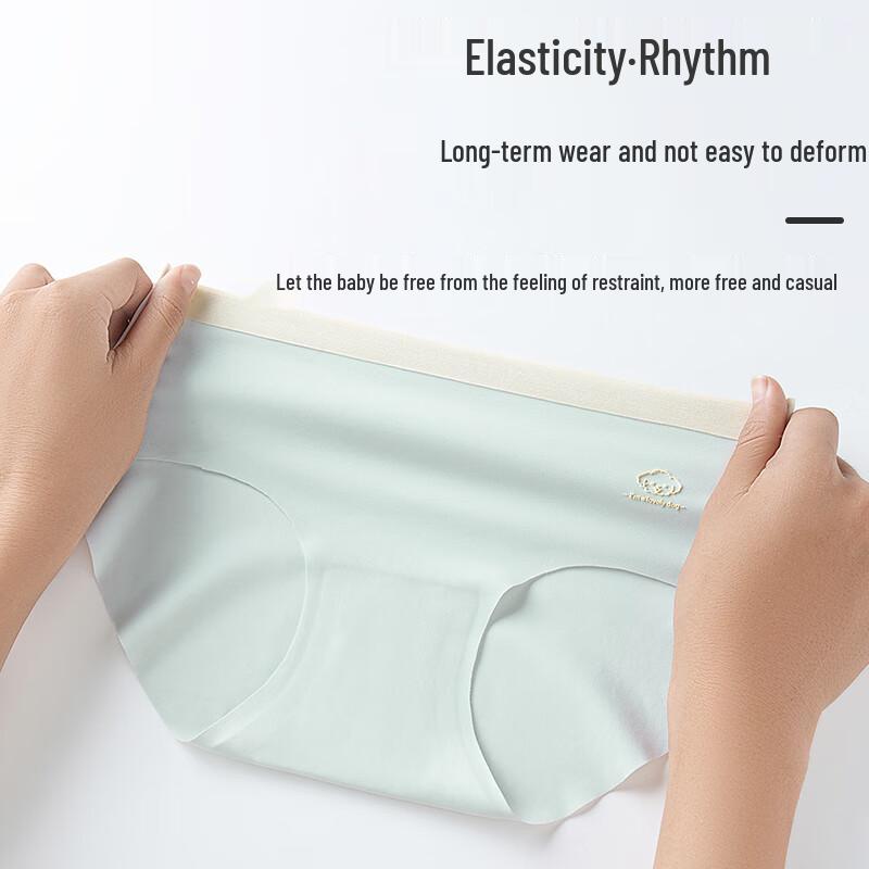 Langsha Girls Ice Silk Antibacterial Briefs (4-Pack)