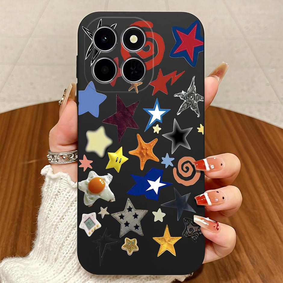 For Honor X6C X6B X6D X7D X7C Case Brilliant Flower Vintage Dyeing Anti-drop Simplicity Matte Shell For HonorX6C honorx7d Bumper