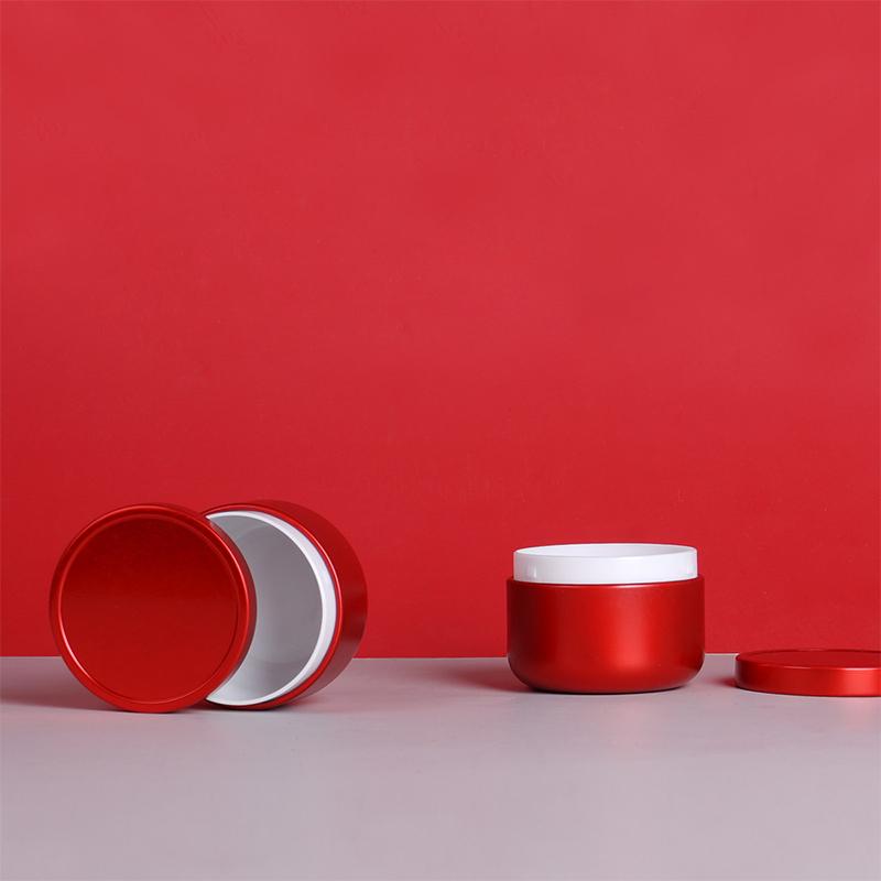 Tea Sealed Box Tea Packaging Jar Round Iron Tinplate Frosted Tea Container Vintage Tea Box Jewelry Candy Small Storage Can