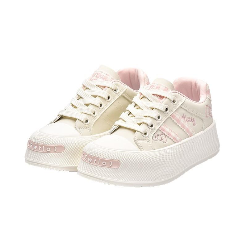 Niche Non-collision Board Shoes Women's 2025 New Summer Korean Version Thick-soled Versatile Casual Student Bread Shoes Tide