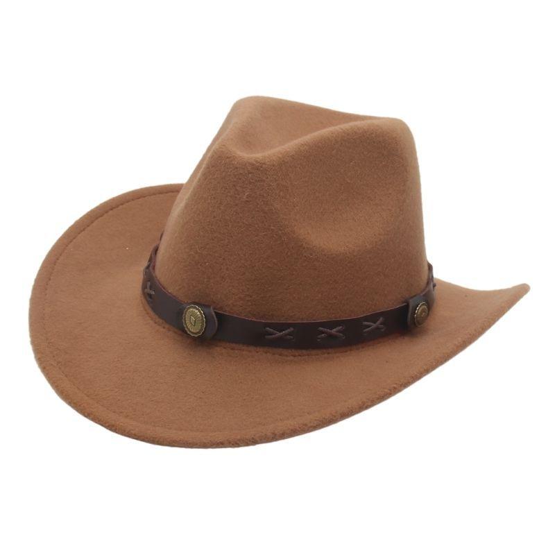 

Top Hat, Large Brim Cashmere Lady Gentleman Classic Woolen Hat, French Top Hat Hat M（56-58cm）