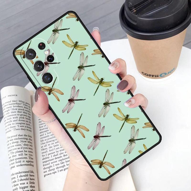 Dragonfly Pattern phone case Cover For Samsung Galaxy S24 S25 Ultra S21 S22 Ultra S10E Note 10 Plus Note 20 FE S23