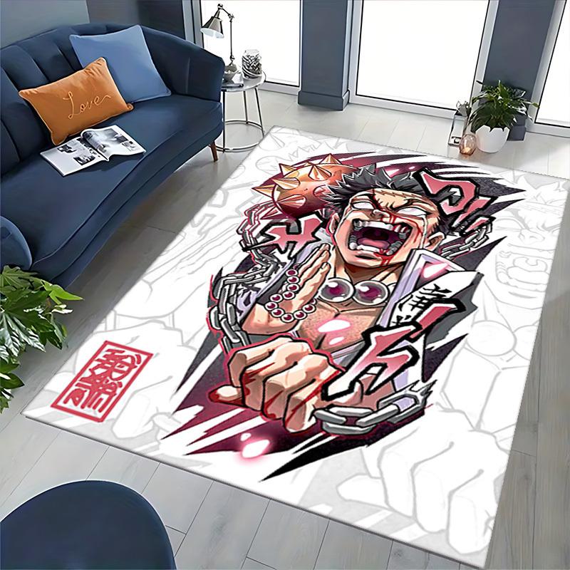 1pc Anime Cartoon Design Chair Mat - Jujutsu Kaisen Satoru Gojo Inspired Office Rug, Non-Slip Carpet for Desk, Home Decor, Gaming Room, Seasonal Gift.