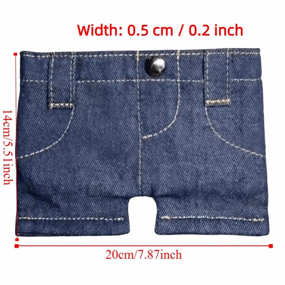 Kompakte Größe Hosentaschen Kartenhalter Schlank Faltbar Kleingeldfach Mini Geldbörse in Jeansform Täglich