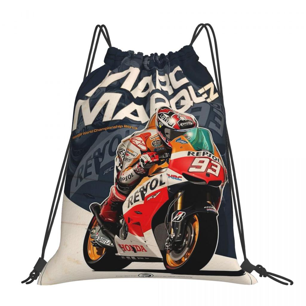 Motorcycle Marc Marqueze 93 Backpacks Multi-function Drawstring Bags Sports Bag Book Bags for Travel School