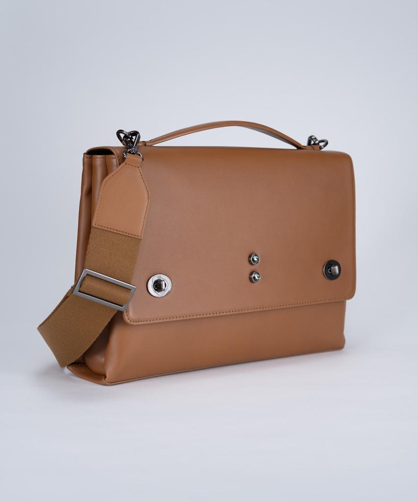 Plaadico Plaadico_S Satchel, Caramel Tan