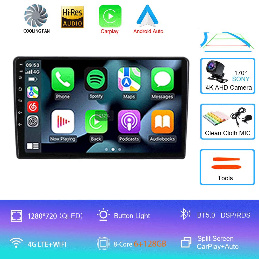 Android 14 Carplay Auto For Peugeot 308 T9 308S 2013-2017 Car Radio GPS Multimedia Video Player Stereo WIFI+4G DSP
