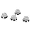 4-pack Polymer Gitar Potentiometerknoppar Set Silver/Guld Elgitarr Tillbehör Elgitarr