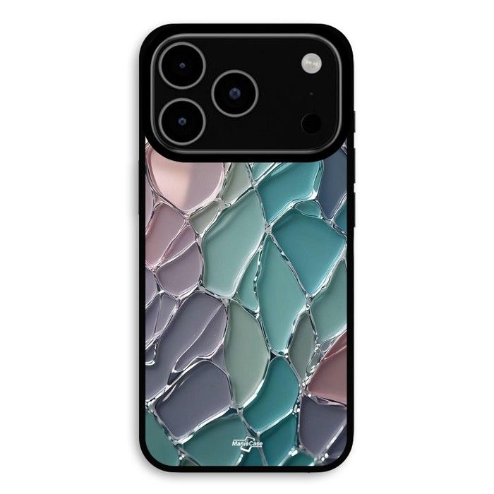 Coque Pour iPhone 17 Pro Max texture écailles de verre colorés Maniacase