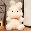 Milk Covered Rabbit Plush Doll, Cute Flower Rabbit Pillow, Children's Comfort and Companion Doll