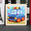 11x11cm Baby Montessori Toys Wooden Puzzle Cartoon Animal Fruit Vehicle 3d Puzzle Game Educational Jigsaw Toys For Children
