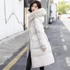 Women's Windproof Winter Jacket - Thick Down, Big Fur Collar