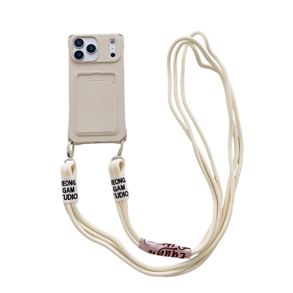 Crossbody Lanyard Silicone Wallet Case For iPhone 17 Air 17 16 15 14 13 12 11 Pro Max X XR Max 7 8 Plus Samsung S25 S24 23 Ultra Plus FE A17 A16 A56