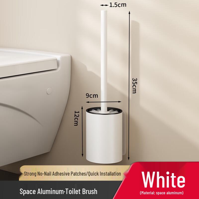 DANLE Dual-Use White Toilet Brush