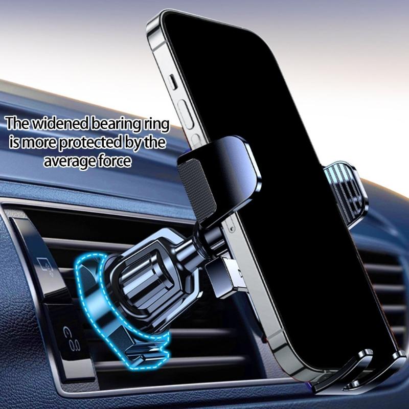 Anti Shake Car Phone Mount Easy Installation Spirals Hook for Stable Navigation 360 Degree Viewing Portrait Landscape